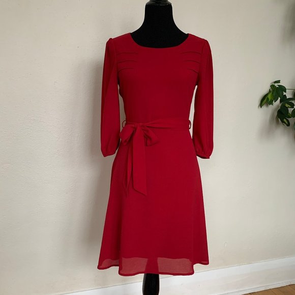 Pretty red dress from Modcloth sz S - Picture 2 of 5